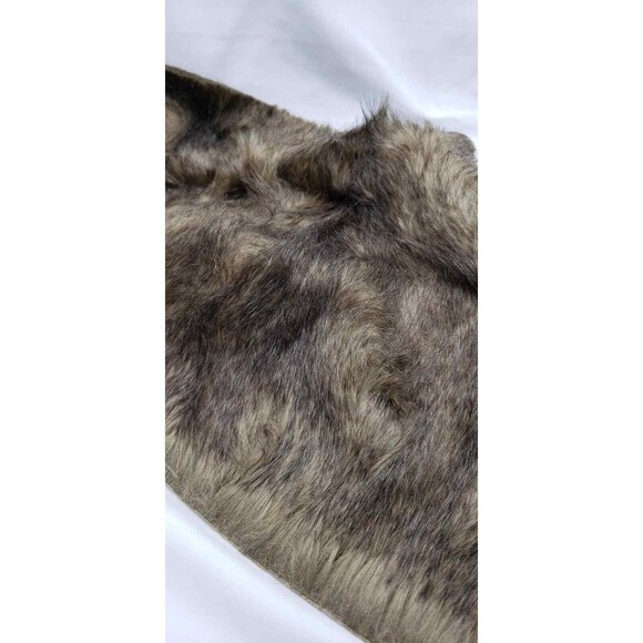 Faux Fur Brown Mulit-Toned Fabric Craft Gnome NEW Large Piece - Picture 3 of 6